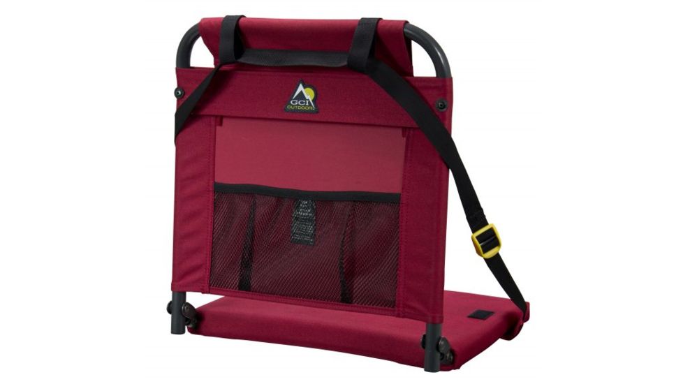 GCI Outdoor BleacherBack Chair, Maroon, 20013