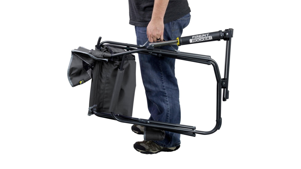 GCI Outdoor FirePit Rocker Chair, Pewter, firepitroclowrockingchair