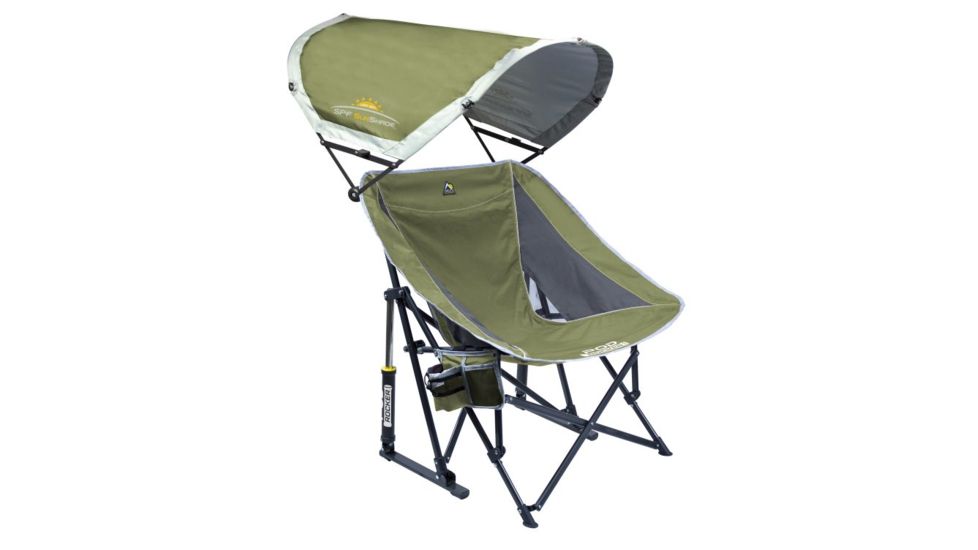GCI Outdoor Pod Rocker Chair with Sunshade, Loden Green, 37573