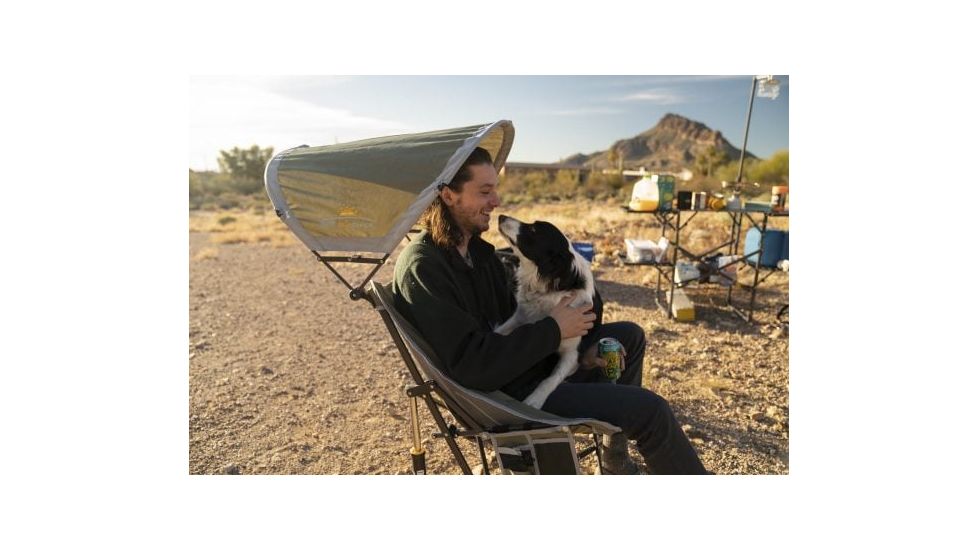 GCI Outdoor Pod Rocker Chair with Sunshade, Loden Green, 37573