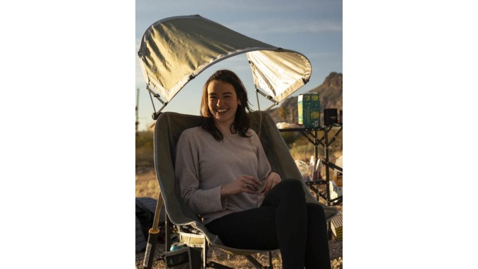 GCI Outdoor Pod Rocker Chair with Sunshade, Loden Green, 37573