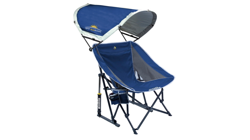 GCI Outdoor Pod Rocker Chair with SunShade, Royal Blue, pod-rocker-with-sunshade