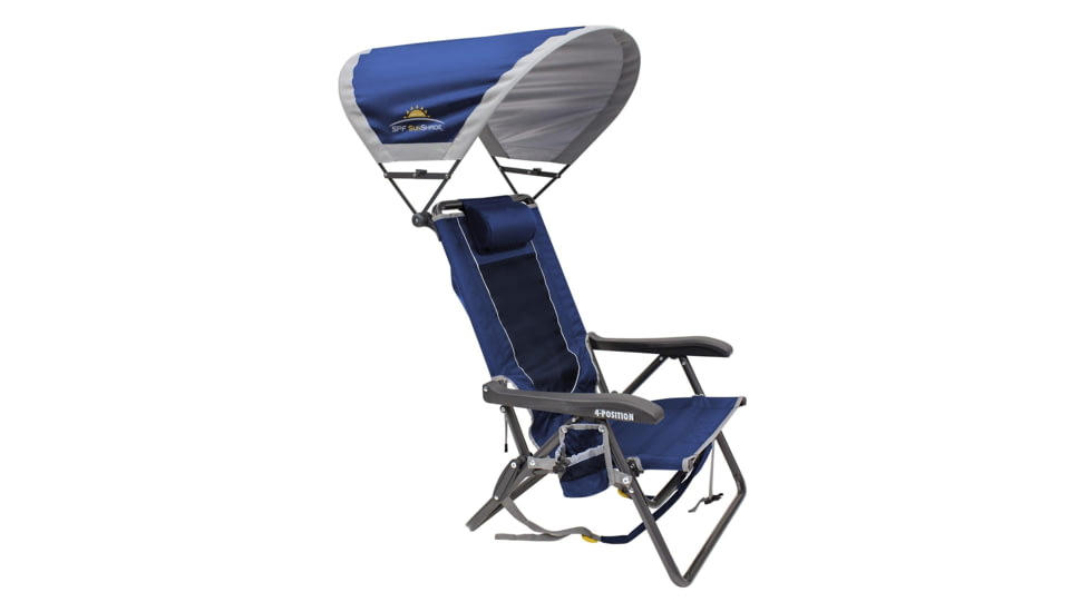 GCI Outdoor SunShade Backpack Event Chair, Royal Blue, sunshadebackpackeventchair