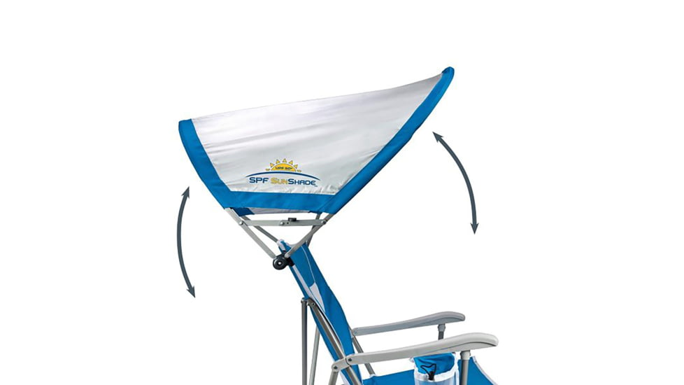 GCI Outdoor SunShade Captains Chair, Saybrook Blue, sunshade-captains-chair
