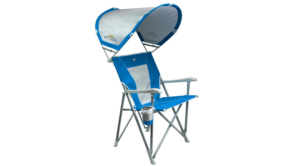 GCI Outdoor SunShade Captains Chair, Saybrook Blue, sunshade-captains-chair