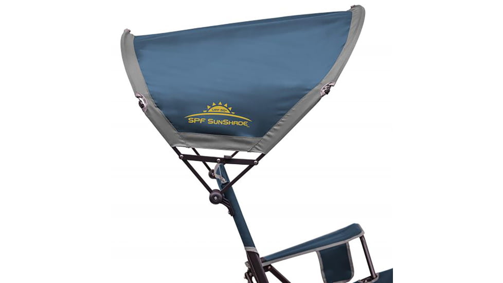 GCI Outdoor SunShade Rocker Chair, Neptune Blue, sunshade-rocker