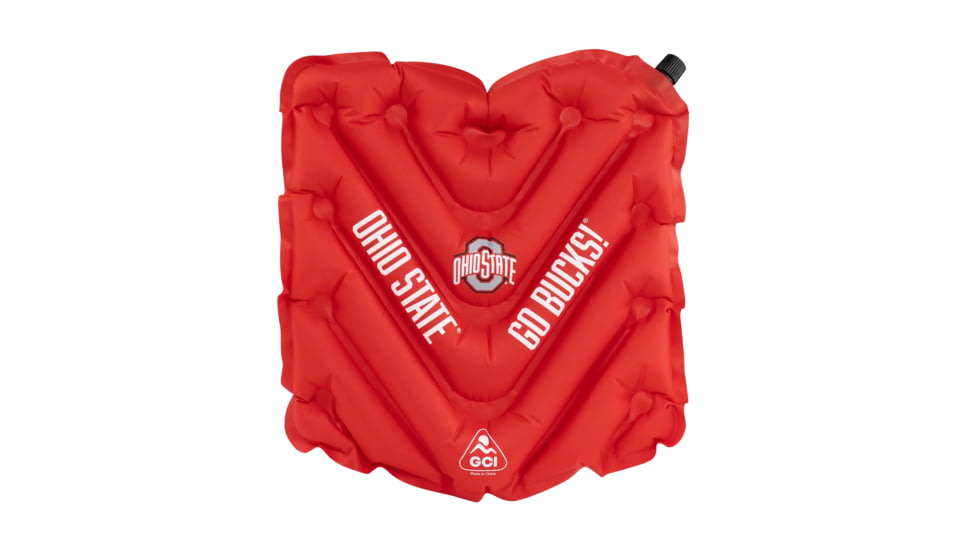 Gci Outdoor V SeatTM, Inflatable Stadium Cushion or Glassing Pad, Ohio State Buckeyes, 12VS03B-OSU