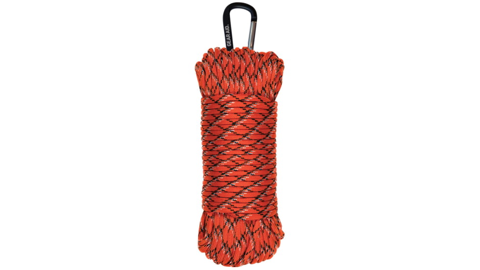 Gear Aid 550 Paracord, 100ft, Orange/Reflective, 80691