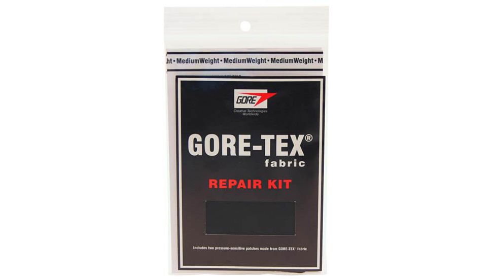 Gear Aid GORE-TEX Repair Kit, 2 Patches, Medium Weight, Black GA15310
