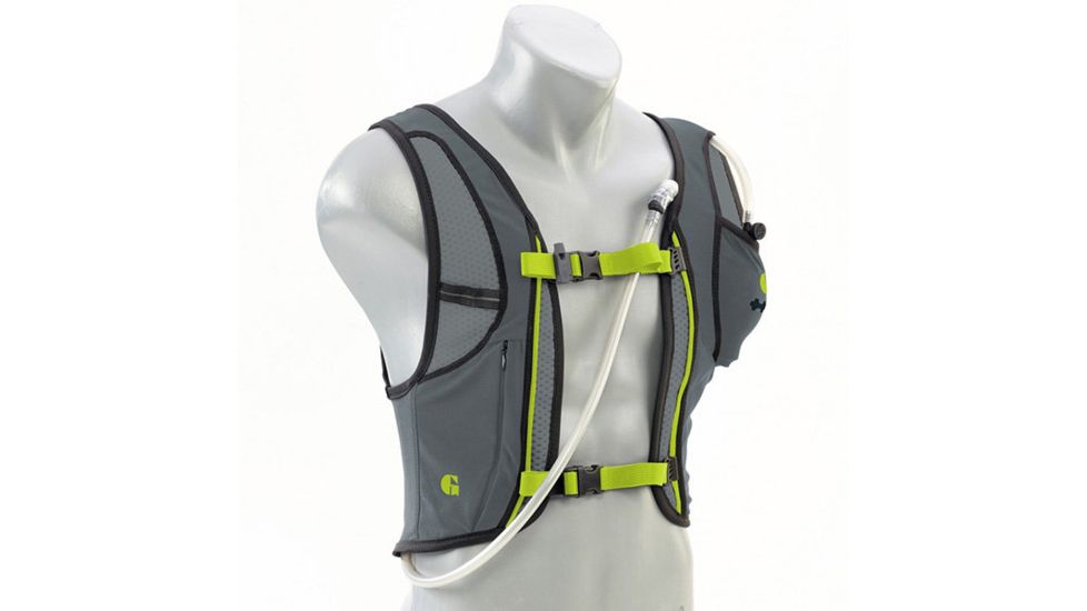 Geigerrig Rig Cadence Hydration System, 50 oz., Gray/Citrus, Lg/XL G4CADENCEGYCT
