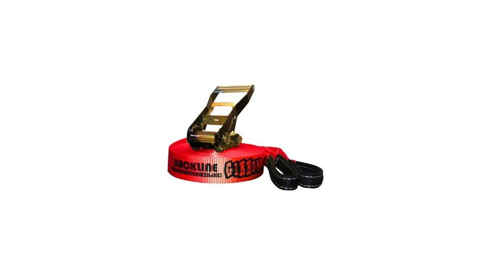 Gibbon Classic Slackline -15 m / 49 ft-Red