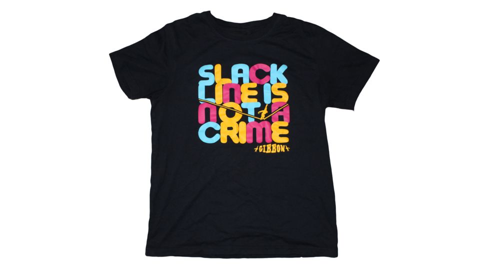 Gibbon Slackline Is Not A Crime T-Shirt-Small