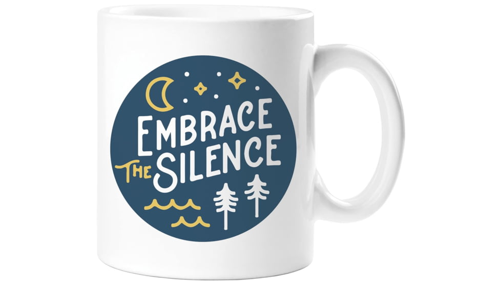 Gibbs Embrace The Silence Mug, 11oz, White, 9781423652052