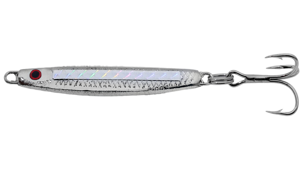 Gibbs Minnow Jig #12, Chrome Silver Hex, 12 g, 1/2oz, 1100-012CSH