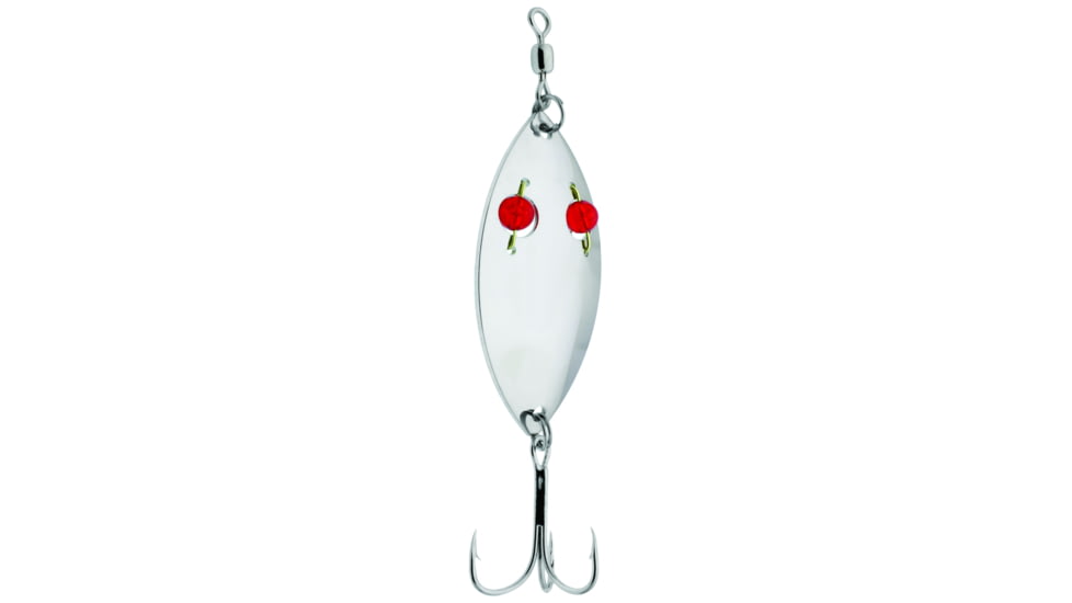 Gibbs Ruby Eye Wiggler Spoon #3, Nickel, G-0250-3N