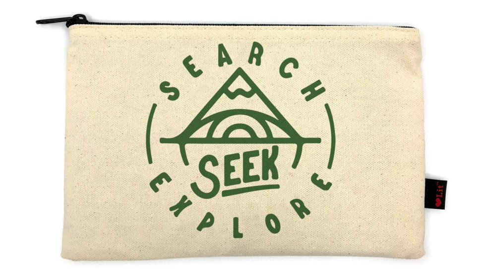 Gibbs Search Seek Explore Pencil Pouch, Natural Cotton, 9.5 x 6in, 9781423650171