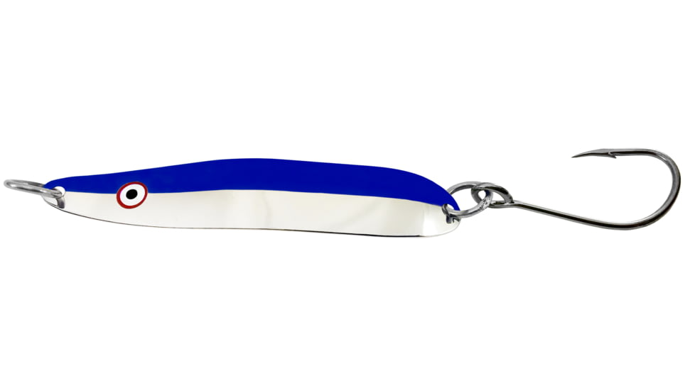 Gibbs Skinny G Trolling Spoon, 3 3/4in, 1/4oz, Nickel/Blue, 30018