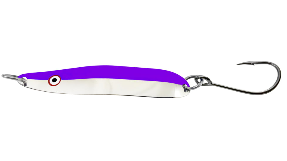 Gibbs Skinny G Trolling Spoon, 3 3/4in, 1/4oz, Nickel/Purple, 30019