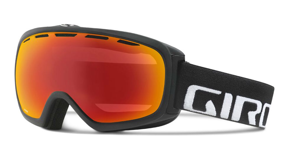 Giro Basis Goggle-Black Wordmark-Amber Scarlet