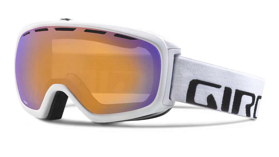 Giro Basis Goggle-White Wordmark-Persimmon Boost