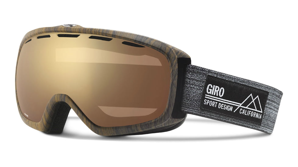 Giro Basis Goggle-Woodgrain-Amber Gold