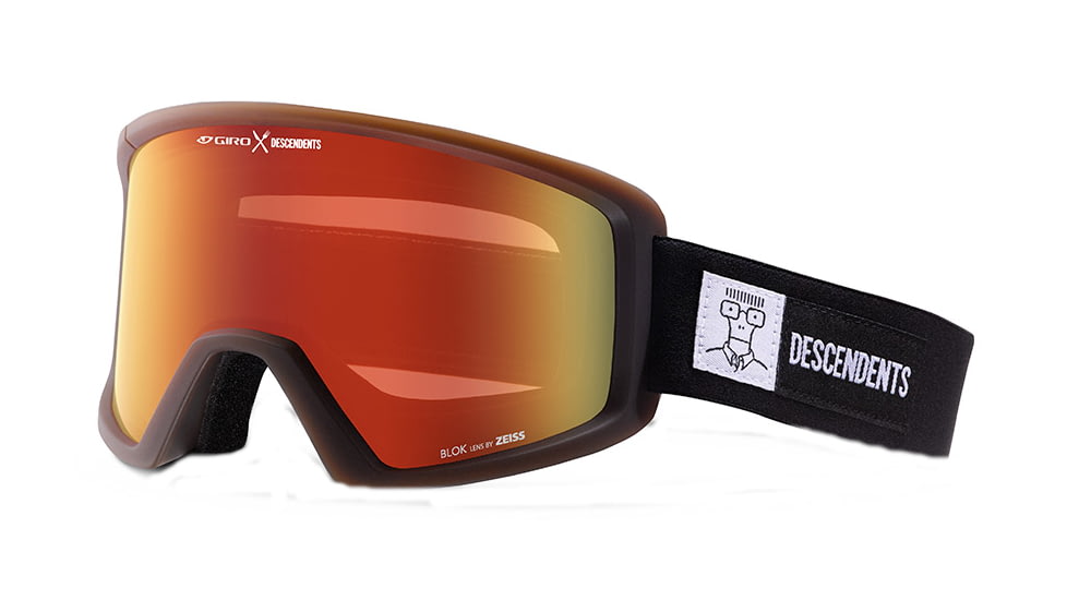 Giro Blok Goggles-Descendents Black/Dark Roast Brown-Amber Scarlet