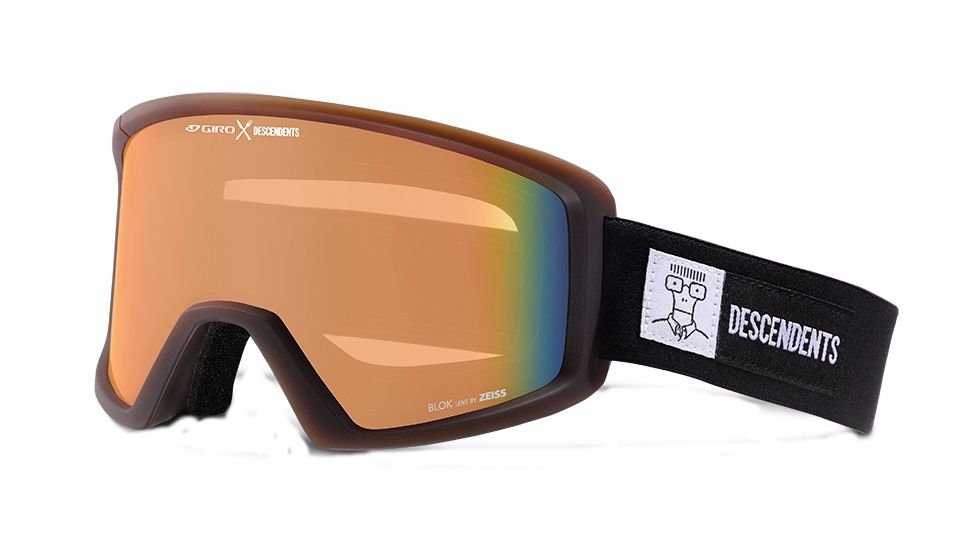 Giro Blok Goggles-Descendents Black/Dark Roast Brown-Persimmon Blaze