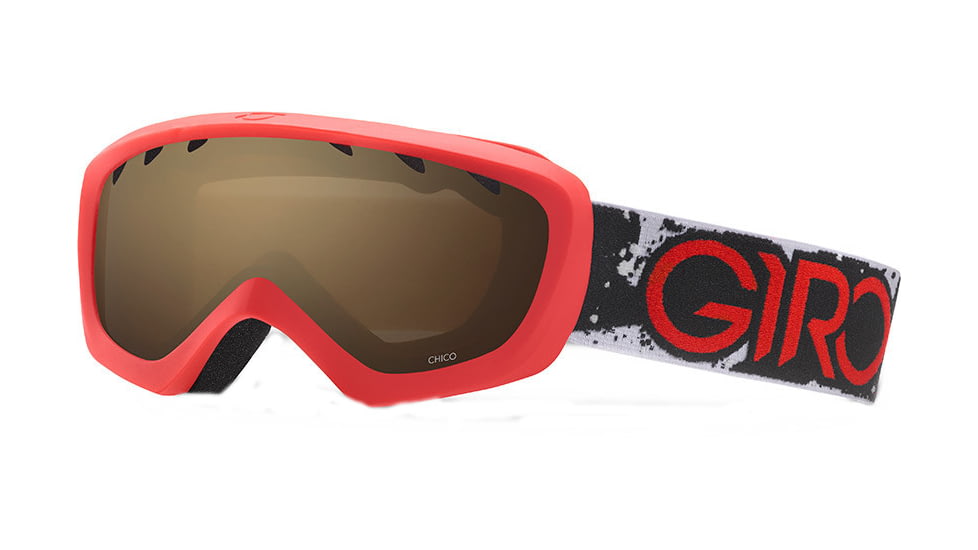 Giro Chico Goggle - Kid's-Red/Black Camo-Amber Rose