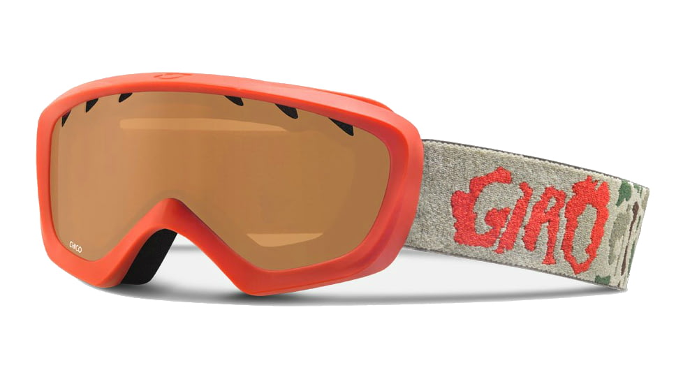 Giro Chico Goggle - Kids-Glowing Red Camo-Amber Rose