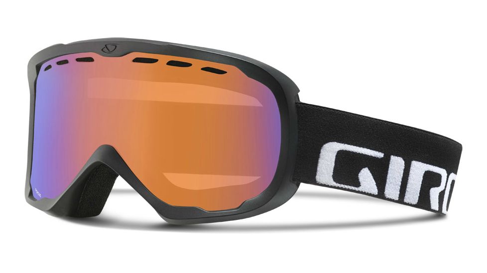 Giro Focus Goggle-Black Wordmark-Persimmon Boost