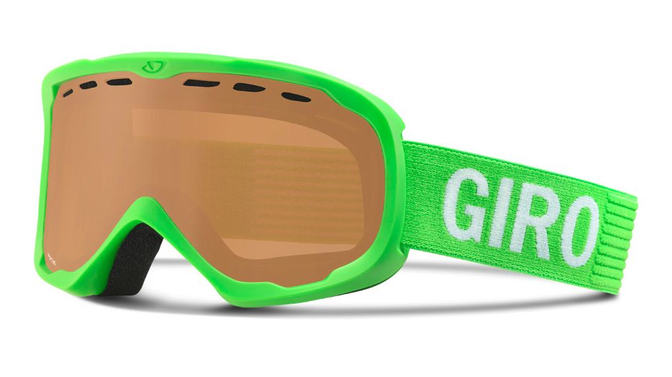 Giro Focus Goggle-Bright Green Monotone-Amber Rose