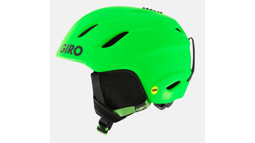 Giro Nine Jr. MIPS Snow Helmet-Matte Bright Green-Medium