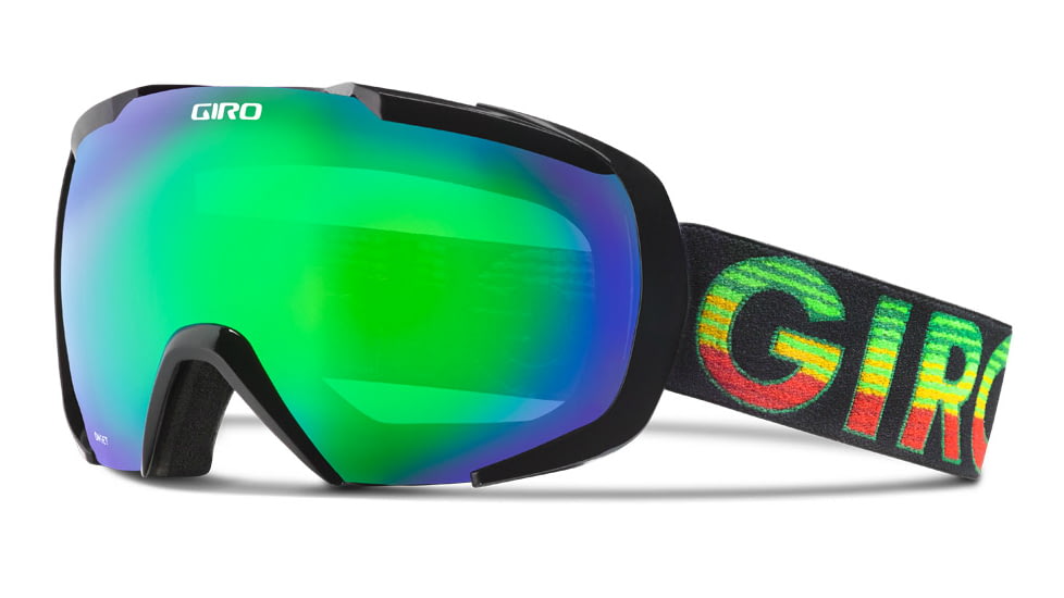 Giro Onset Goggle-Black/Red Poncho-Loden Green