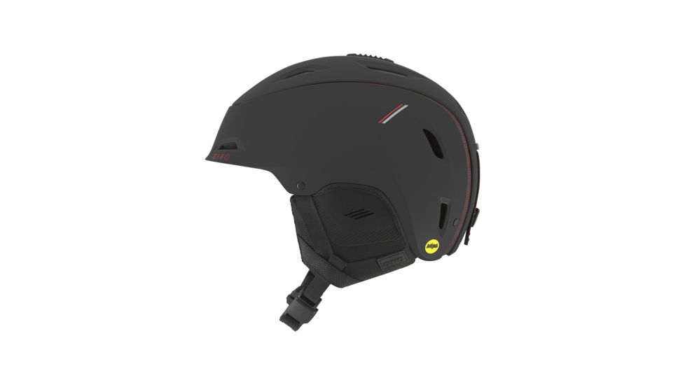 Giro Range MIPS Snow Helmet, Matte Black/Red Sport Tech, Small, 7082372