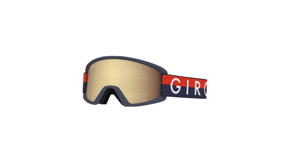 Giro Semi Goggles, Amber Gold/Yellow Lens, Midnight Red Throwback, 7094441