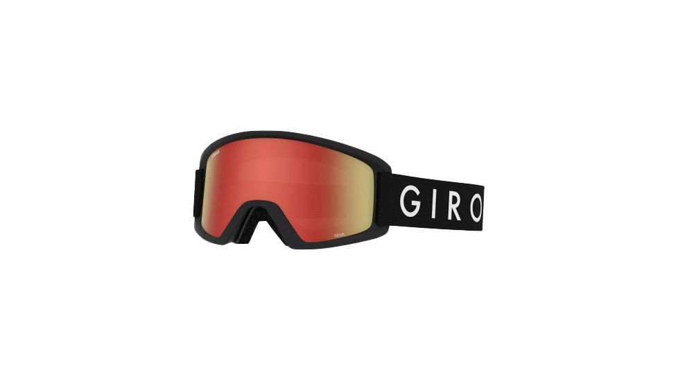 Giro Semi Goggles, Amber/Yellow Lens, Black Core, 7083510