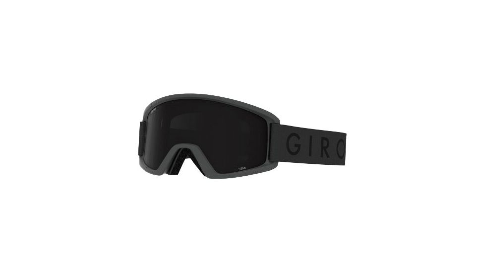 Giro Semi Goggles, Ultimate Black/Yellow Lens, Grey Wordmark, 7094597