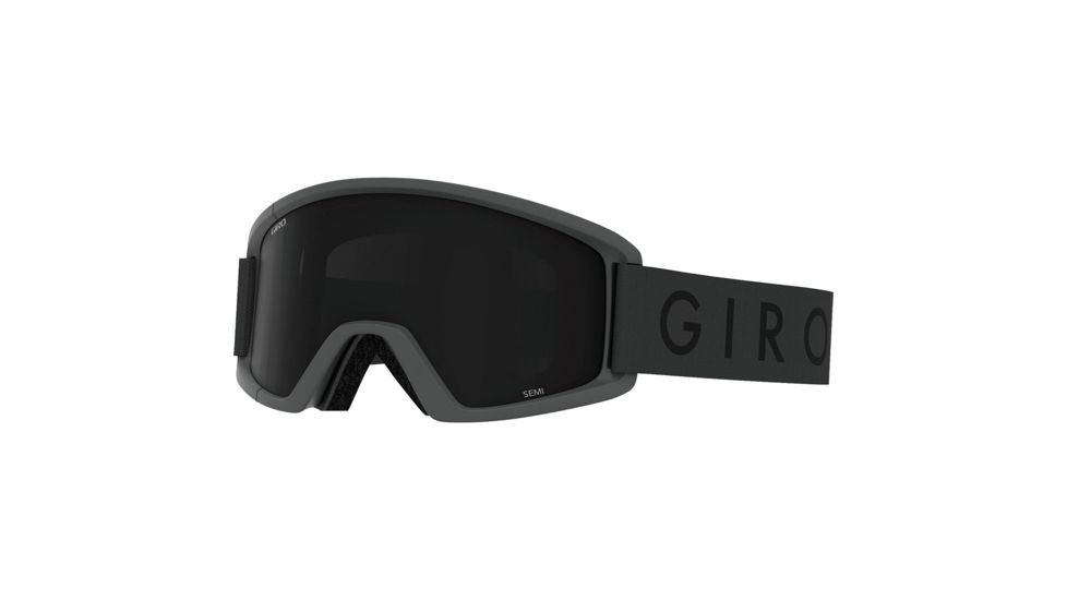 Giro Semi Goggles, Ultimate Black/Yellow Lens, Grey Wordmark, 7094597