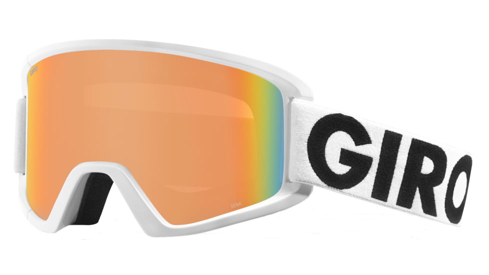 Giro Semi Goggles-White Futura-Persimmon Blaze-Medium