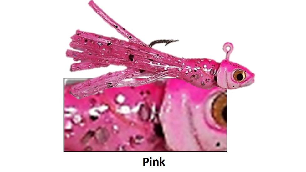 Gitzit Micro Little Tough Guy Jig, Pink, 1/25oz, 2 Pack, 16318