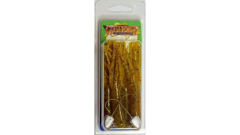 Gitzit The Original Fat Tube, 4, 3.5in, Brown Craw/Salt &amp; Pepper, 94195