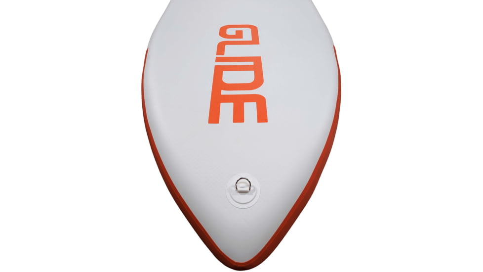 Glide Angler Inflatable Paddle Board, White/Brown/Red, 11ft X 36in X 6in, o2-ANGL
