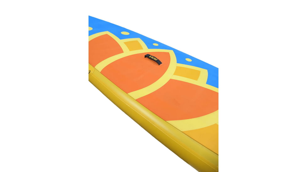 Glide Lotus Inflatable Paddle Board, Blue/Orange/Yellow, 10ft X 35in X 6in, o2-LTUS