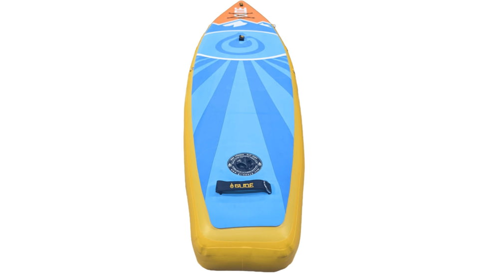Glide Quest Inflatable Paddle Board, Blue/Orange/Yellow, 12ft 6inX 30in X 6in, o2-QEST