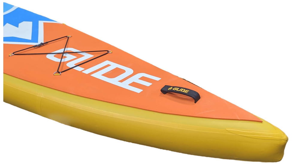 Glide Quest Inflatable Paddle Board, Blue/Orange/Yellow, 12ft 6inX 30in X 6in, o2-QEST