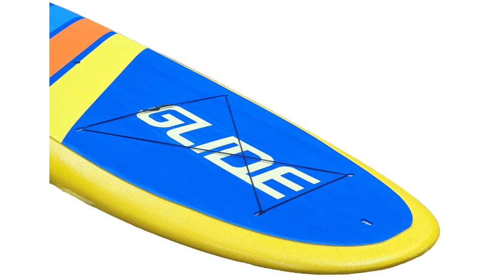 Glide Retro Inflatable Paddle Board, Blue/Yellow, 10ft 6 X 33in X 6in, o2-RET-BL