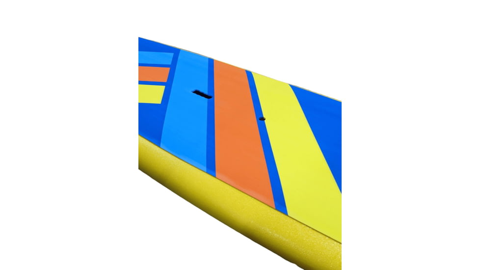 Glide Retro Inflatable Paddle Board, Blue/Yellow, 10ft 6 X 33in X 6in, o2-RET-BL