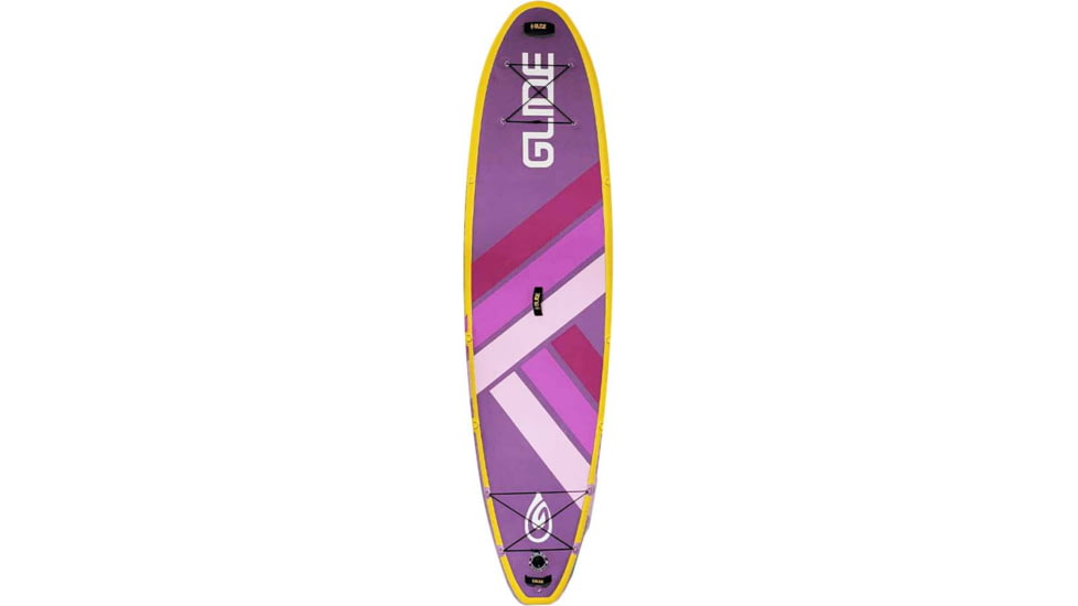 Glide Retro Inflatable Paddle Board, Purple/Yellow, 10ft 6 X 33in X 6in, o2-RET-PU