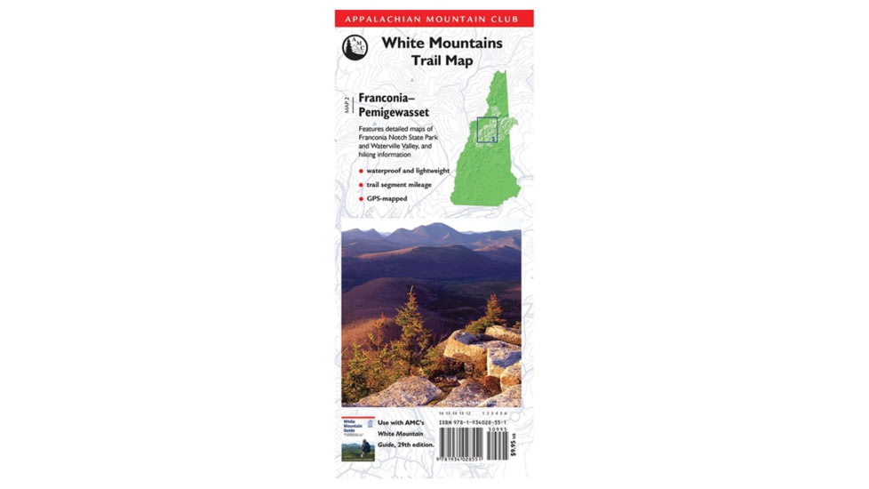 Globe Pequot Press Amc White Mtn Nat Forest Map 9781628420937