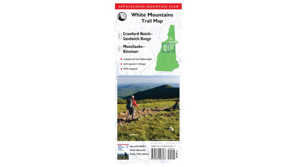 Globe Pequot Press Amc White Mtn Nat Forest Map 9781628420937